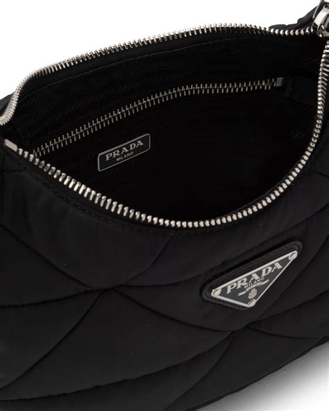 prada shoulde rbag|Prada padded nylon shoulder bag.